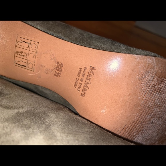 Max Mara Green Suede Boots size 38 1/2 - Picture 8 of 9